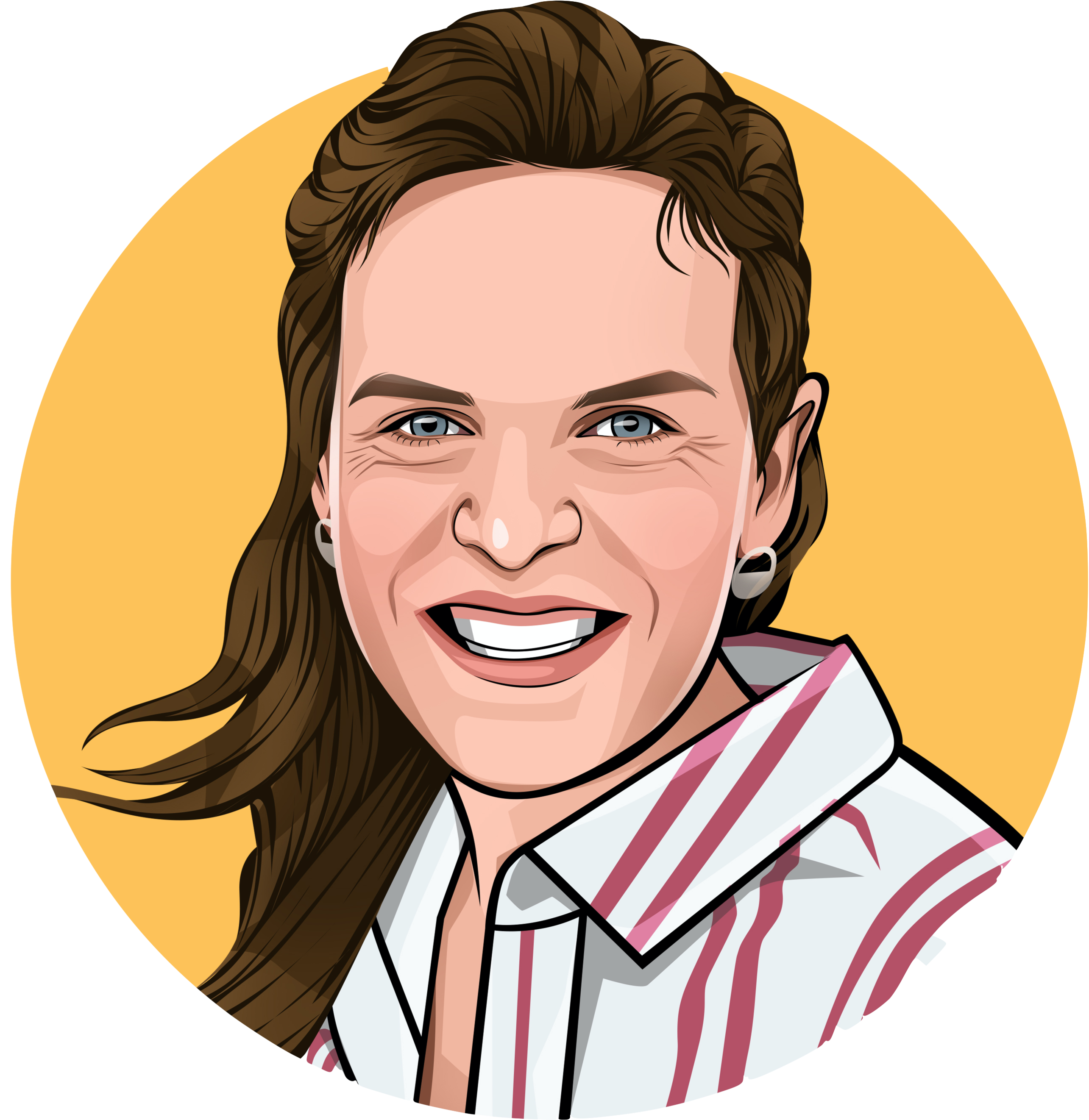 Illustrated portrait of Johnna, Owner and Baker